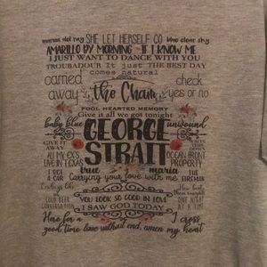 George Strait fan shirt, perfect condition!